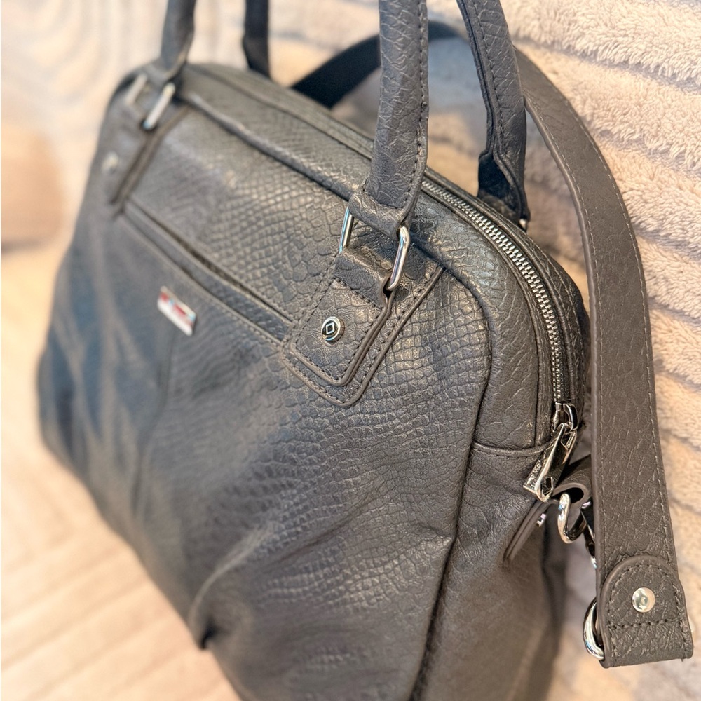 Vegan Leather Snakeskin Handbag